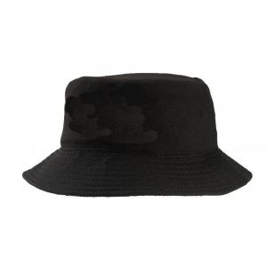 Black / Navy Summer Mesh Bucket Hats , Pink Digital Printing Youth Bucket Hat