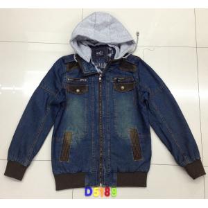 China 518 woven lining Men's jeans jacket coat stock supplier