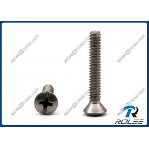 Combo Drive Philips Oval Head Machine Screws, Stainless Steel 18-8 / 304 /316