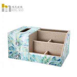 Classic Creative Desk Organizer Box Combined With Tissue Box Multiple Function