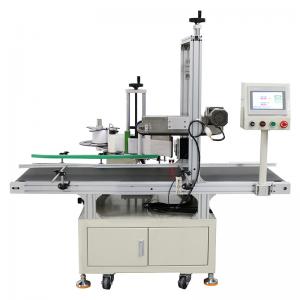 Flat Box Labeling Machine with PLC Touch Screen Control and Label Size Width 10-140MM