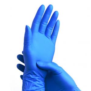 Nitrile Disposable Medical Gloves High Elasticity Safe Without Side Effect
