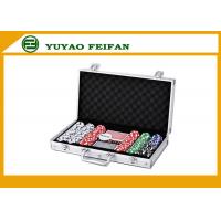 China 6 Colors Professional Poker Chips Sets For Casino 300 Pcs Round Corner on sale