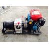 Portable Cable Winch Puller Cylindrical Shape With Water Cooled Diesel Engine