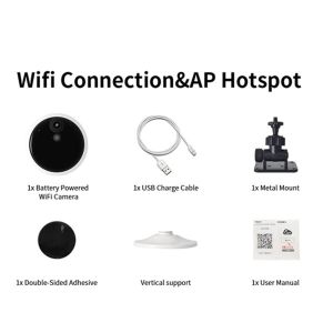 China 2021 Tuya 1080P Smartlife App Wireless Battery WiFi Security Home Camera 2MP HD PIR Surveillance CCTV Camera Smart Notif wholesale