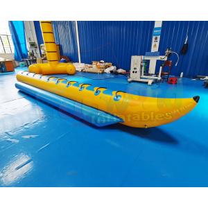 China Blow Up Water Equipment Rowing Banana Inflatable Boat Toys supplier