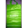 China Green HDPE Soft Loop Handle Bag With Side Gusset For Shopping wholesale