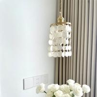 China Natural Shells Decorative Pendant Light Modern Single Pendant Light on sale
