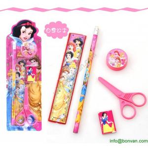 China Cheap Gift Children Student Cartoon Stationery Set Pencil Set in Blister Card supplier