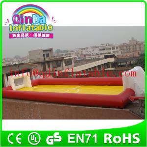 QinDa Inflatable football court water inflatable soap soccer field bubble soccer fields
