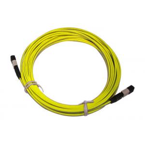 China MPO / MTP 8/12/24 cores UPC/APC/OM3 Yellow/Aqua Fiber Optic Patch Cord supplier