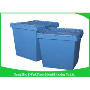 China Nesting Logistic Heavy Duty Storage Boxes , Plastic Storage Bins With Hinged Lids supplier
