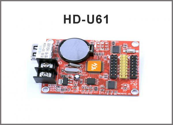 Huidu led controller card HD-A40 HD-U61 single/dual color display LED control
