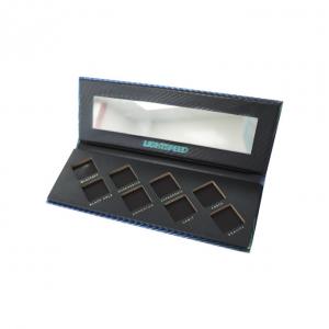 Cardboard Eyeshadow Palette Box Packaging With Magnet Lock Mirror