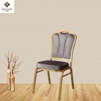China Wholesale Fabric Velvet High Back Wedding Event Hotel Banquet Stackable Dining Church Chair on sale