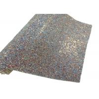 China Elastic Fabric Backing Silver Glitter Fabric Soft And Sparkle Material on sale