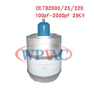 100~2000pf 25KV Vacuum Variable Capacitor , Ceramic Variable Capacitor Low Loss