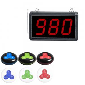 China High Quality Wireless Table Pager Service Call Button System with Display Receiver supplier