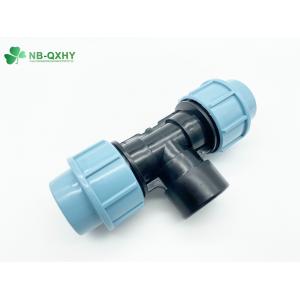 China Pn16 20mm PP Compression Fitting Equal Tee for After-sales Service Plastic Pipe Fitting supplier