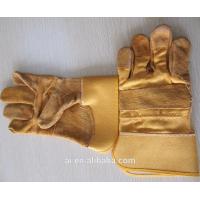 Different Kinds Of Leather Working Construction Gloves / Plain grey leather working gloves