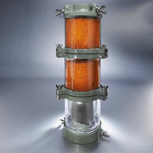 China Transformer Orange Silica Gel Breather Dehydrating 1.2kg Cylindrical Moisture Absorber supplier