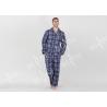 Red Yarn Dyed Check Mens Luxury Sleepwear Anti Wrinkle Eco Friendly S - XXL Size