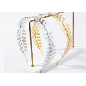 Alloy life leaf gold silver color headbands fashion design popular metal headwear hair accessories Yiwu accessories