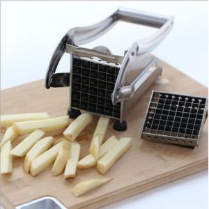 China S/S Potato Chipper Cutting Machine/ Vegetable Slicer Cutter/Cassava Stick Slicing Cutting machine supplier
