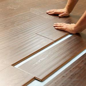 Pressed U-Groove V-Groove Anti-Static Fishbone Laminate Flooring Tile for Living Room