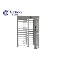 China Pedestrian Full Height Turnstile Gate 304 Stainless Steel 24V Security on sale