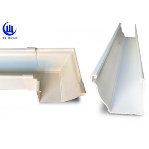 China Frist Class Quality PVC Rain Gutters Water Outlet Rainwater Collection Gutters supplier