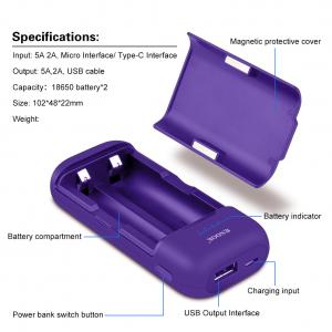 China Power Bank Car Battery Charger Box Adapter Charger For 3.7V 18500 18650 21700 Cell supplier