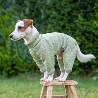 China Knitted Fleece Overall Warm Dog Coats Raglan Faux Fur Backing on sale