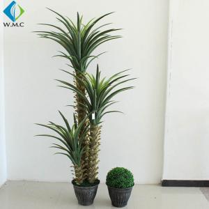 Aloe Gladiolus Leaf Artificial Bonsai Tree , Plastic Artificial Agave Plant