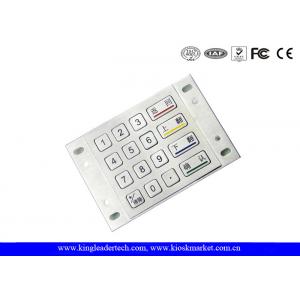 China Panel Mount Numeric Metal Keypad In 4 x 4 Matrix For Game Machine And Kiosk supplier