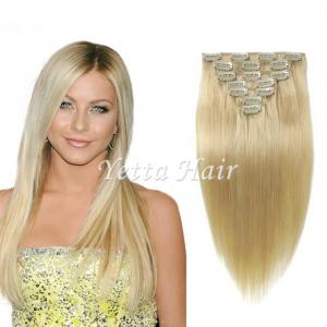 China Brazilian Straight Clip In Pre Bonded Hair Extensions No Any Bad Smell wholesale