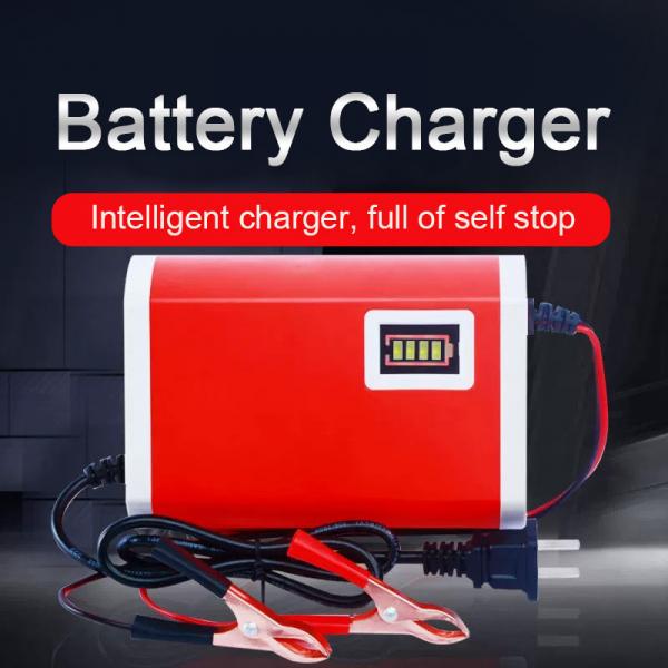 12V 5A Motorcycle Car battery Charger Pulse Repair Lead acid battery charger 12V