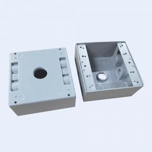 1/2" 3/4" Holes Waterproof Terminal Box Grey PVC Coated UL Listed