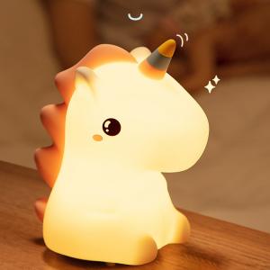 Nice Dream Unicorn Silicone Night Lamp For Kids 8 Color Changing Baby Night Light With Remote Timer
