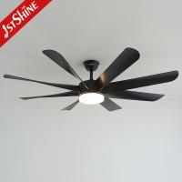 China Black ABS Ceiling Fan Light With ABS Blade 110V Hight Power on sale