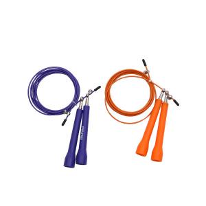 China Steel Wire 2.7mm Coated Fitness Skipping Rope , 18cm Handle Bearing Jump Rope supplier
