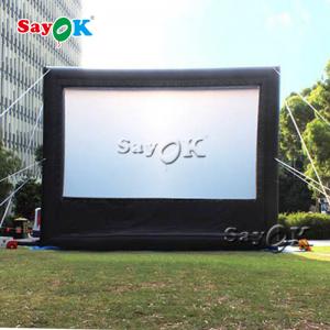 China Large Inflatable Movie Screen Easy Install Oxford Cloth ODM Blow Up Theater Screen supplier