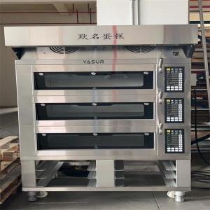 China 11kw Small Bakery Deck Oven European 6 Tray 3 Deck Pizza Oven 40X60cm supplier