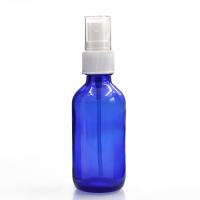 China Round ODM Boston Glass Bottles 2 Oz Blue Glass Spray Bottles on sale