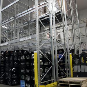 China Sistema de soporte para paletas de carga pesada de doble profundidad Colores personalizados Capacidad de peso wholesale