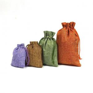 China Soft Organic Cotton Drawstring Shoe Bags Small Foldable Cloth Canvas Cinch Backpack supplier