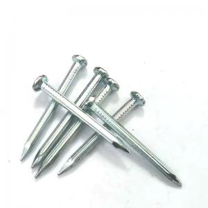 Straight Fluted Concrete Nails Strong Magnet Steel Grooved Nails