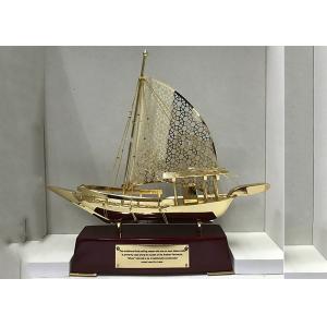 Zinc Alloy Arab Fishing Boat Culture Souvenirs As Business Gifts Custom Logo Available