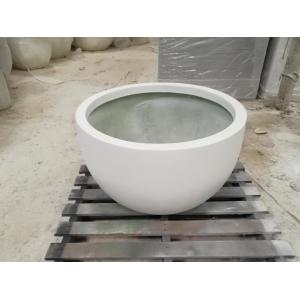 Factory direct sales light weight high strength durable outdoor fiberglass bowl flower pots
