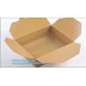 High Quality Custom PE Coated Disposable Kraft Paper Lunch Box,Rectangle Folding